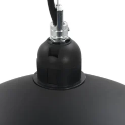 vidaXL - Plafondlamp - Zwart - Metaal - 40 cm - 2 stuks