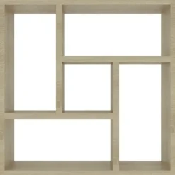 vidaXL - Plank - Bruin - Bewerkt hout