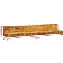 Wandplanken-vidaXL - Plank - Bruin - Hout