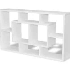 Wandrekken-vidaXL - Plank - Wit - Bewerkt hout