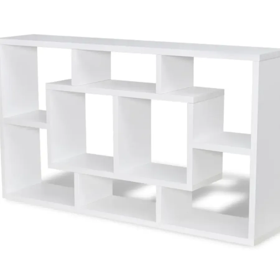 Wandrekken-vidaXL - Plank - Wit - Bewerkt hout