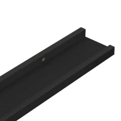 Wandplanken-vidaXL - Plank - Zwart - MDF - 80 x 9 x 3 cm - 4 stuks