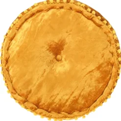 vidaXL - Poef - Geel - Stof