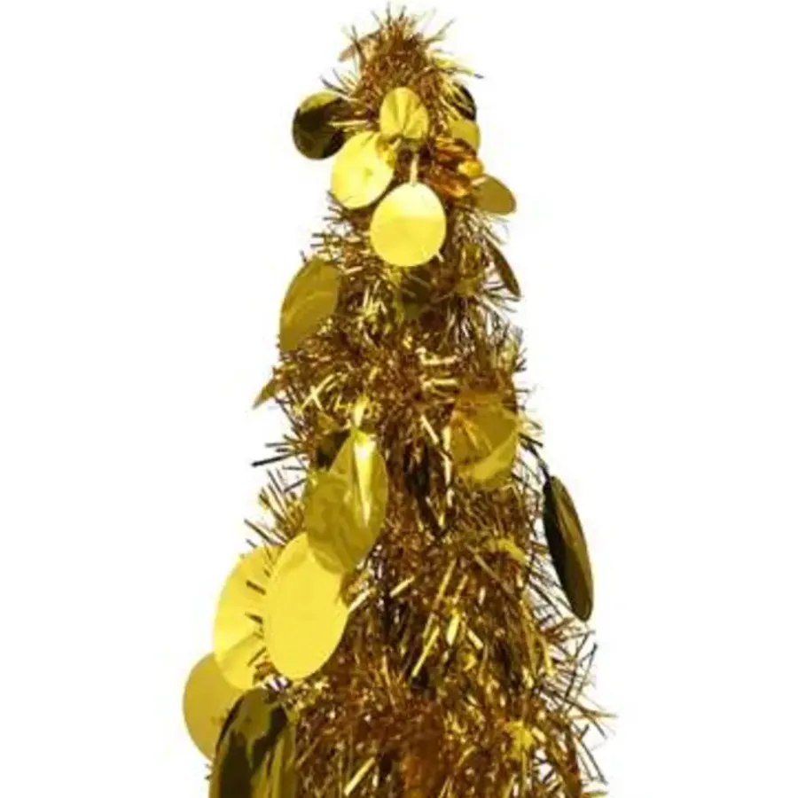vidaXL - Pop-up Kerstboom - Goud - 120 x 25 cm