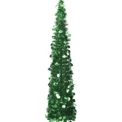 Kerstbomen-vidaXL - Pop-up Kerstboom - Groen - 180 x 45 cm