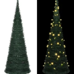 Kerstbomen-vidaXL - Pop-up Kerstboom - 180 x 63 cm