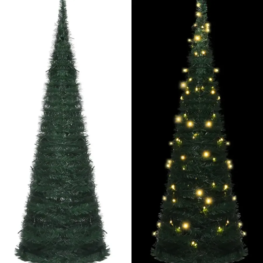 Kerstbomen-vidaXL - Pop-up Kerstboom - 180 x 63 cm