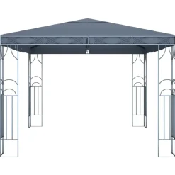 vidaXL - Prieel Met Lichtslinger - Antraciet - Stof - 400 x 300 cm