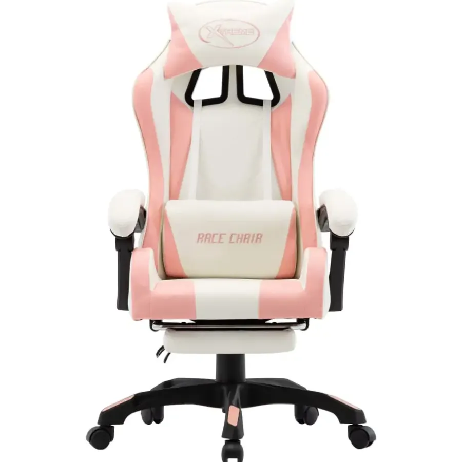 Gamestoelen-vidaXL - Race Stoel - Roze - Kunstleer