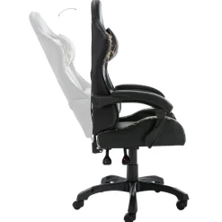 Gamestoelen-vidaXL - Race Stoel - Zwart - Kunstleer