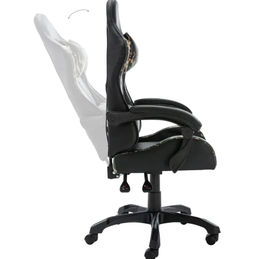 Gamestoelen-vidaXL - Race Stoel - Zwart - Kunstleer