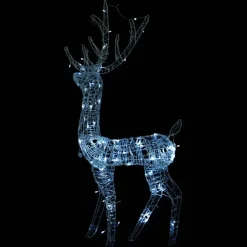 Kerstverlichting-vidaXL - Rendier Kerstdecoratie - Koudwit - 70 x 41 x 120 cm