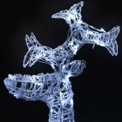 Kerstverlichting-vidaXL - Rendier Kerstdecoratie - Koudwit