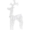 Kerstverlichting-vidaXL - Rendier Kerstdecoratie - Warm white - 60 x 16 x 100 cm