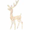 Kerstverlichting-vidaXL - Rendier Kerstdecoratie - Multicolour - 70 x 41 x 120 cm