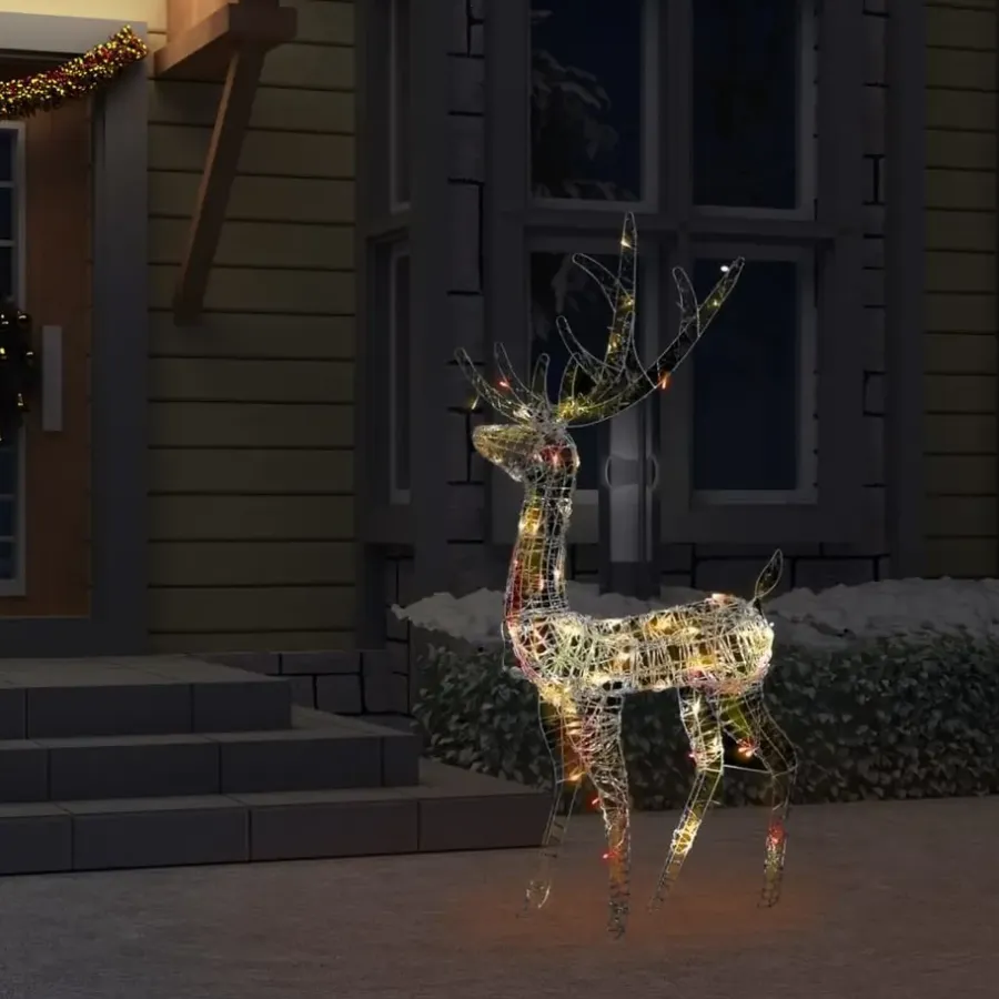 Kerstverlichting-vidaXL - Rendier Kerstdecoratie - Multicolour - 70 x 41 x 120 cm