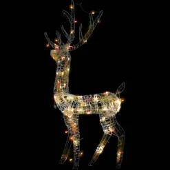 Kerstverlichting-vidaXL - Rendier Kerstdecoratie - Multicolour - 70 x 41 x 120 cm