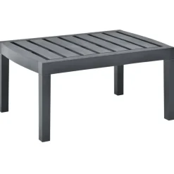 Tuintafels-vidaXL - Salontafel - Antraciet - Kunststof