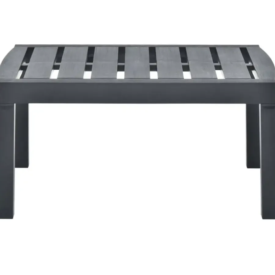 Tuintafels-vidaXL - Salontafel - Antraciet - Kunststof