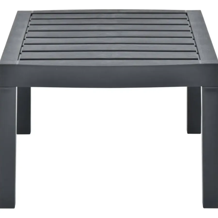 Tuintafels-vidaXL - Salontafel - Antraciet - Kunststof