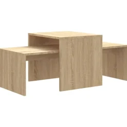 Salontafels-vidaXL - Salontafel - Bruin - Bewerkt hout