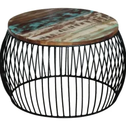 Salontafels-vidaXL - Salontafel - Bruin - Hout - 68 x 37 cm