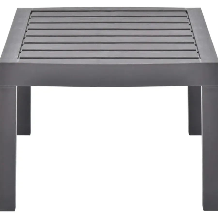 vidaXL - Salontafel - Grijs - Kunststof