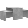 vidaXL - Salontafel - Grijs - Bewerkt hout