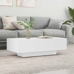 vidaXL - Salontafel - Wit - Bewerkt hout