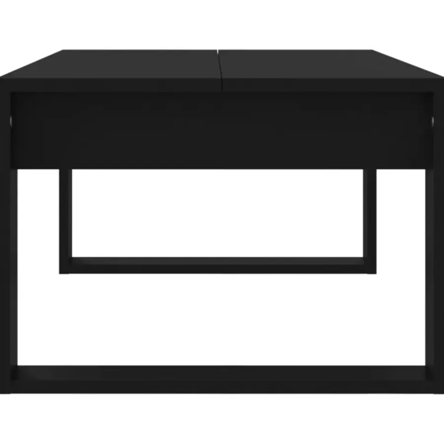 vidaXL - Salontafel - Zwart - Bewerkt hout
