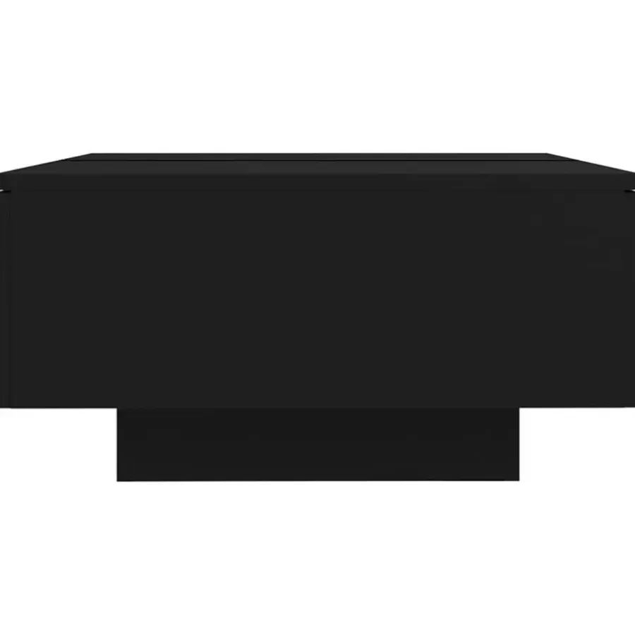 Salontafels-vidaXL - Salontafel - Zwart - Bewerkt hout - 90 x 60 x 31 cm
