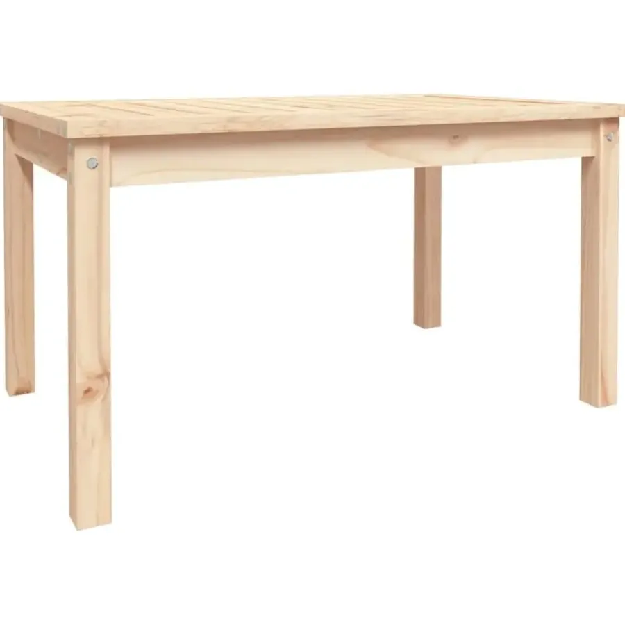 Tuintafels-vidaXL - Salontafel Rechthoekig - Naturel - Massief grenenhout - 82,5x50,5x45 cm