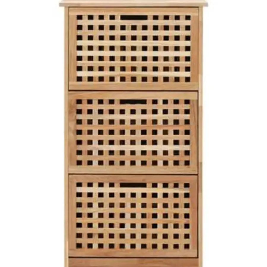 Kledingopbergers-vidaXL - Schoenenbank - Bruin - Hout