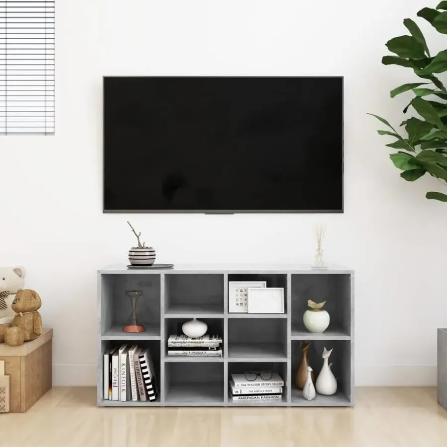 vidaXL - Schoenenbank - Grijs - Bewerkt hout - 103x30x55 cm