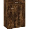 Schoenenkasten-vidaXL - Schoenenkast - Bruin - Bewerkt hout