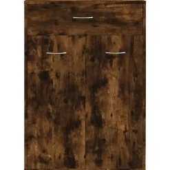 Schoenenkasten-vidaXL - Schoenenkast - Bruin - Bewerkt hout
