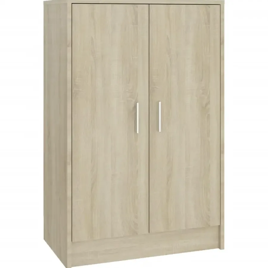 vidaXL - Schoenenkast - Bruin - Bewerkt hout - 60 x 35 x 92 cm