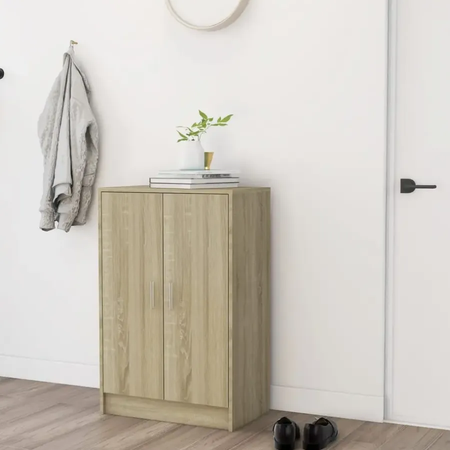 vidaXL - Schoenenkast - Bruin - Bewerkt hout - 60 x 35 x 92 cm