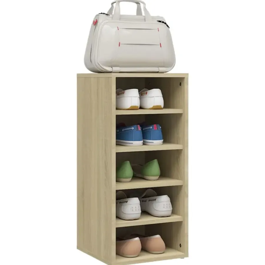 vidaXL - Schoenenkast - Bruin - Bewerkt hout - 31.5 x 35 x 70 cm