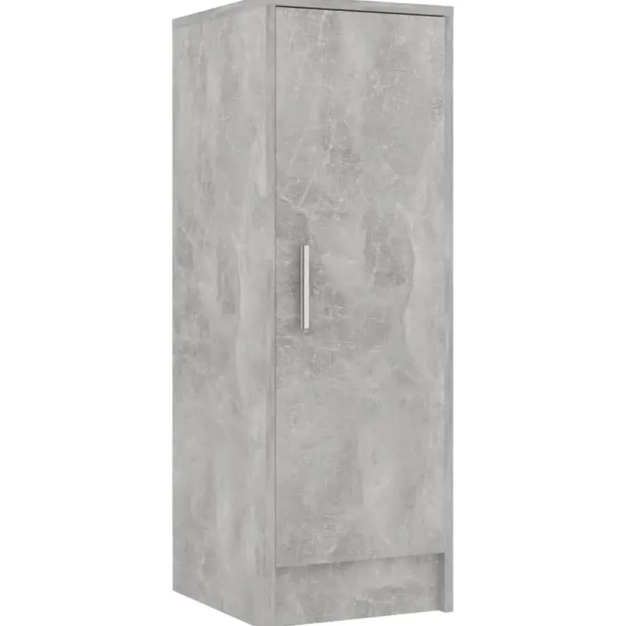 Schoenenkasten-vidaXL - Schoenenkast - Grijs - Bewerkt hout - 31.5 x 35 x 92 cm