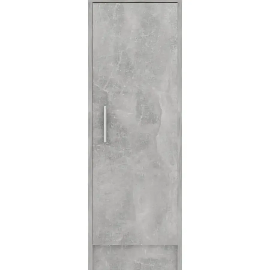 Schoenenkasten-vidaXL - Schoenenkast - Grijs - Bewerkt hout - 31.5 x 35 x 92 cm