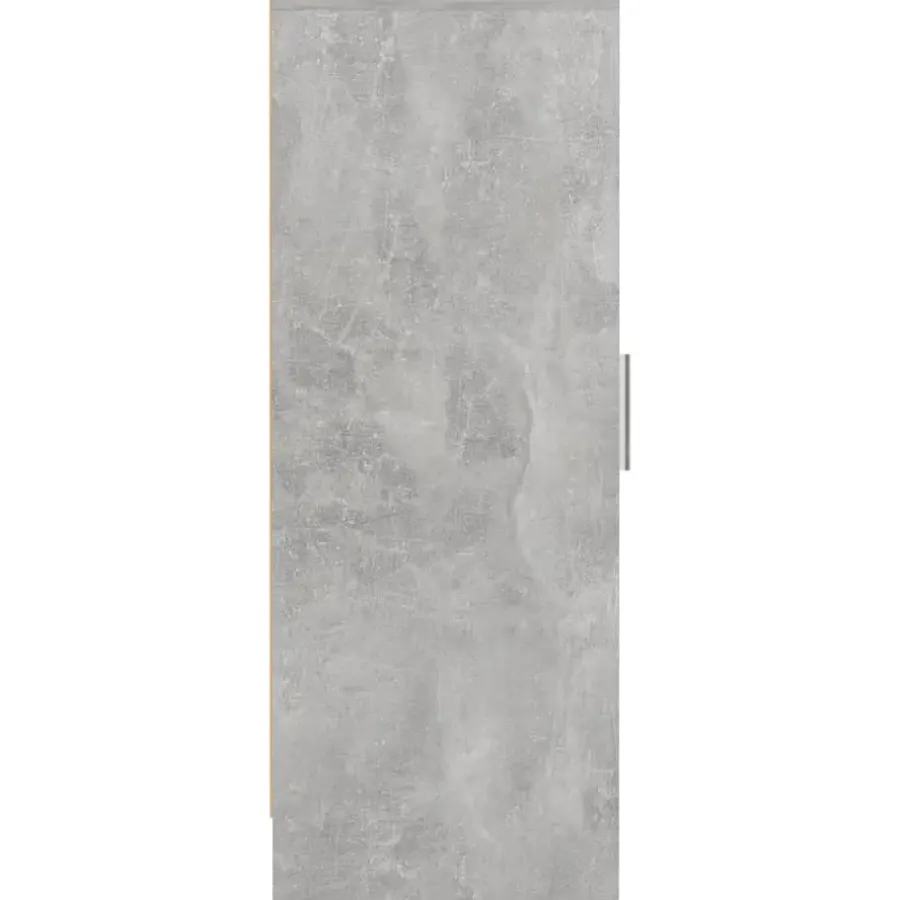 Schoenenkasten-vidaXL - Schoenenkast - Grijs - Bewerkt hout - 31.5 x 35 x 92 cm
