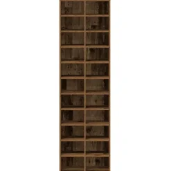 Schoenenkasten-vidaXL - Schoenenkast - Oud hout - Bewerkt hout - 22 paar - 54x34x183 cm