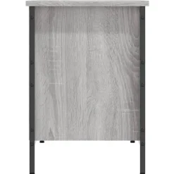 Schoenenkasten-vidaXL - Schoenenkast 8 paar met 8 vakken - Grijs sonoma eiken - 131x35x50 cm