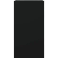 vidaXL - Schoenenkast 3 paar met 1 klep - Zwart - Bewerkt hout - 80x34x63 cm