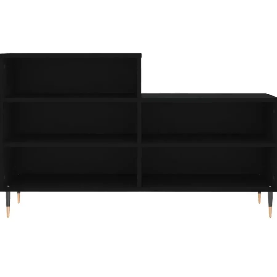 vidaXL - Schoenenkast 10 paar met metalen poten - Zwart - Hout - 102x36x60 cm