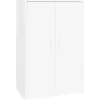 vidaXL - Schoenenkast - Wit - Bewerkt hout - 60 x 35 x 92 cm