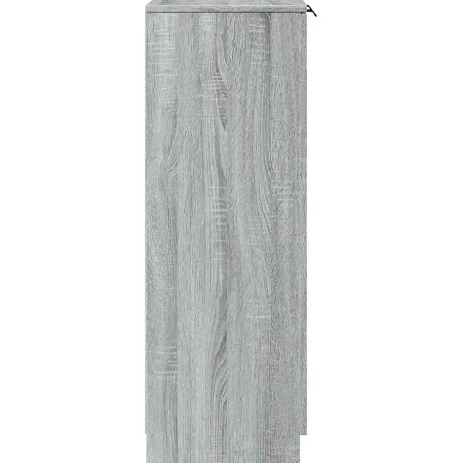 vidaXL - Schoenenkast met 2 deuren - Grijs sonoma eiken - Hout - 59x35x100.5 cm
