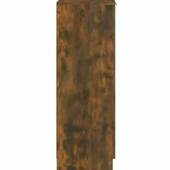 vidaXL - Schoenenkast met 1 deur - Gerookt eiken - Bewerkt hout - 30x35x100 cm