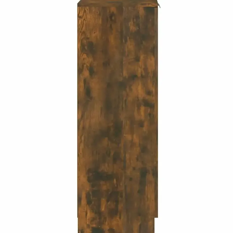 vidaXL - Schoenenkast met 1 deur - Gerookt eiken - Bewerkt hout - 30x35x100 cm